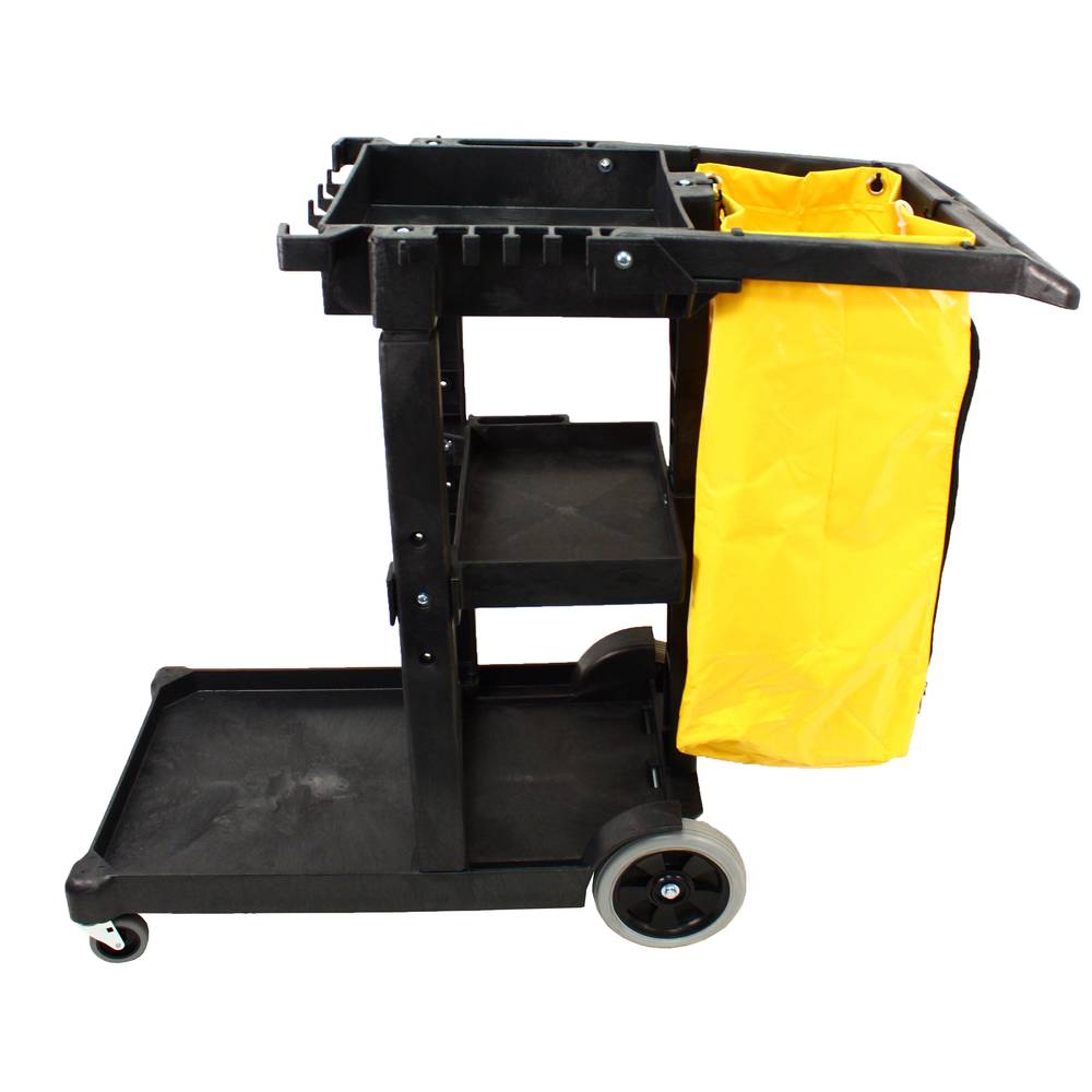 Rubbermaid Janitor Cart with 25 Gallon Zipper Vinyl Bag - Office Depot