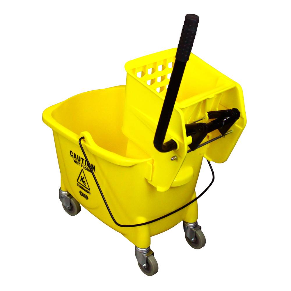 High Impact 36L Yellow Plastic Mop Buckets with Wringer Combo - China 36L  Mop Bucket and Plastic Bucket price