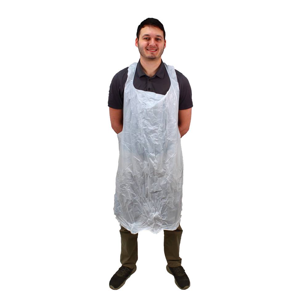 Disposable apron, 70 x 115 cm blue 