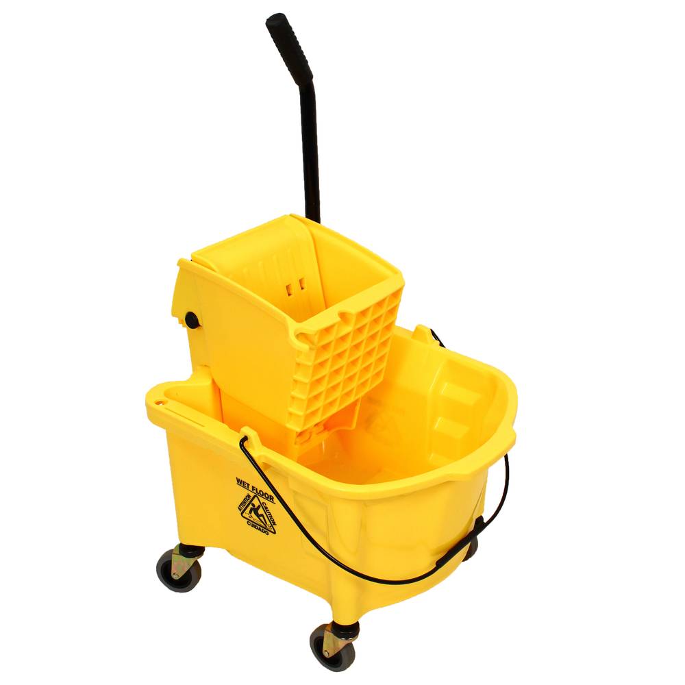 Color Coded Mop Buckets with Wringer 26 qt.